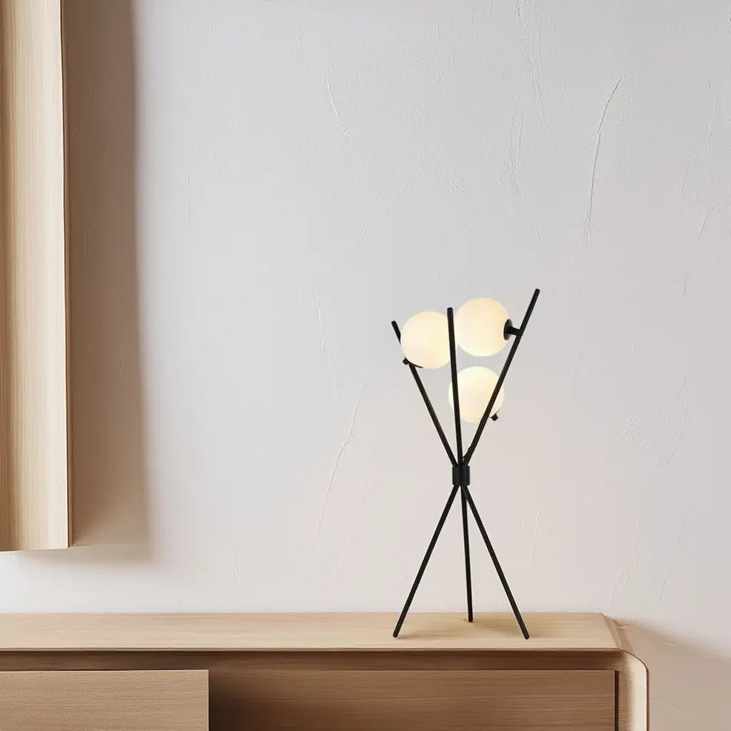 LunaSphere | Élégante Lampe de Table Sphérique avec Éclairage LED Lumsky
