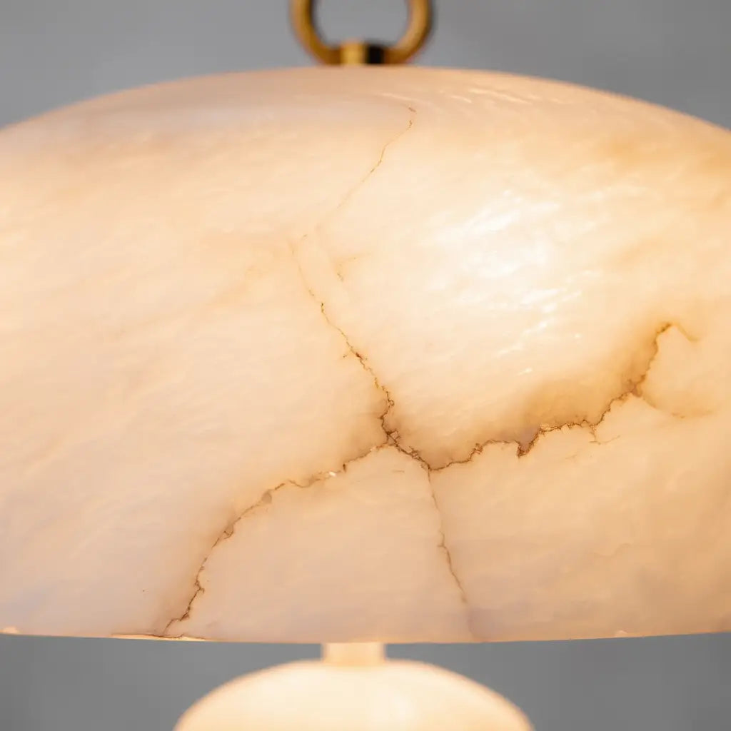 AlabasterGlow | Élégante Lampe de Table Moderne en Albâtre Lumsky